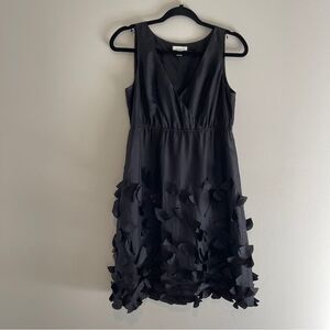 Garnet Hill 100% Silk Black Tank Dress Size 8